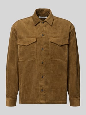 Regular Fit Hemdjacke aus Cord Modell 'David' Shop The Look MANNEQUINE