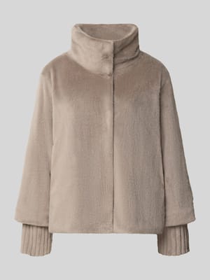 Kurtka ze stójką i prążkowanymi ściągaczami przy rękawach Shop The Look MANNEQUINE