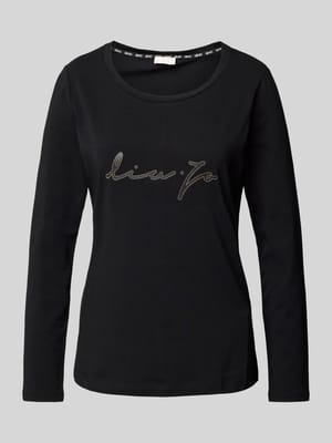 Longsleeve mit Label-Print Shop The Look MANNEQUINE