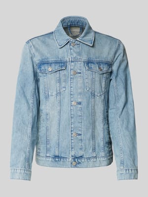 Regular Fit Jeansjacke aus reiner Baumwolle mit Brustpattentaschen Shop The Look MANNEQUINE