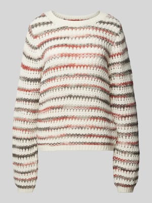 Gebreide pullover met ribboorden Shop The Look MANNEQUINE