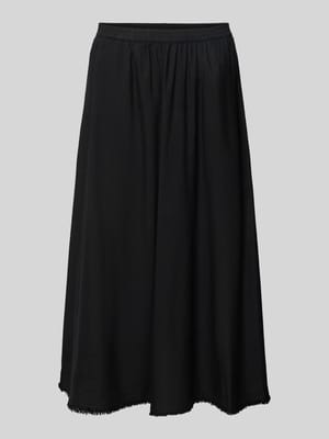 Midi-Rock aus reinem Leinen Shop The Look MANNEQUINE