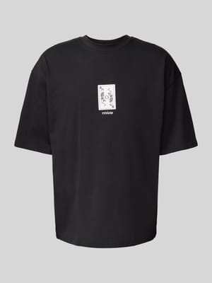 T-Shirt mit Label- und Motiv-Print Shop The Look MANNEQUINE