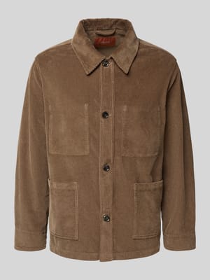 Regular Fit Hemdjacke aus Cord Modell 'St.Honoré' Shop The Look MANNEQUINE