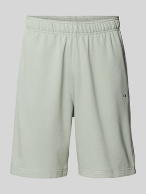 Relaxed Fit Sweatbermudas mit Logo-Stitching Modell 'ICONS' Shop The Look MANNEQUINE