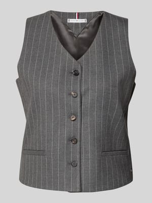 Shaped Fit Weste mit Viskose-Anteil Shop The Look MANNEQUINE