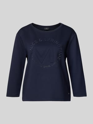 Relaxed Fit Sweatshirt mit Viskose-Anteil Modell 'Emblem' Shop The Look MANNEQUINE