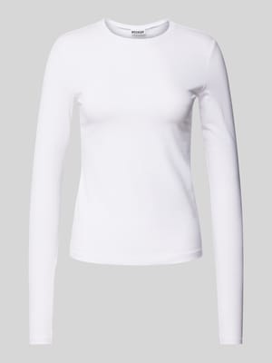 Longsleeve mit geripptem Rundhalsausschnitt Shop The Look MANNEQUINE