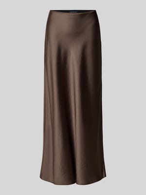 Maxirock aus Satin mit elastischem Bund Shop The Look MANNEQUINE