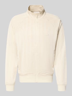 Regular Fit Sweatjacke mit Logo-Patch Shop The Look MANNEQUINE