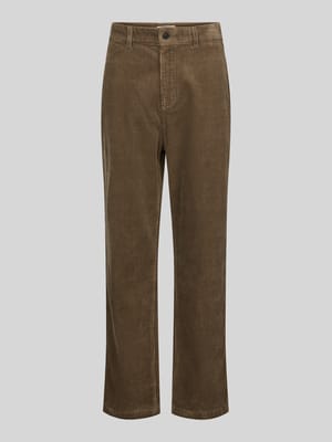 Straight leg corduroy broek met achterzakken, model 'CORDUROY' Shop The Look MANNEQUINE