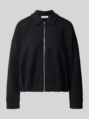 Sweatjacke mit Umlegekragen Shop The Look MANNEQUINE