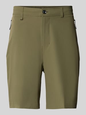 Relaxed Fit Bermudas mit Label-Schriftzug Modell 'SPIRIT70' Shop The Look MANNEQUINE