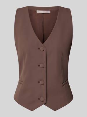 Kamizelka o kroju regular fit z dekoltem w serek Shop The Look MANNEQUINE