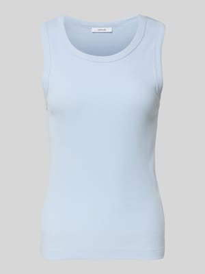 Tanktop mit gerippten Abschlüssen Modell 'Ilesso' Shop The Look MANNEQUINE
