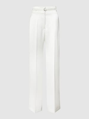 Broek met bandplooien, model 'Himia' Shop The Look MANNEQUINE