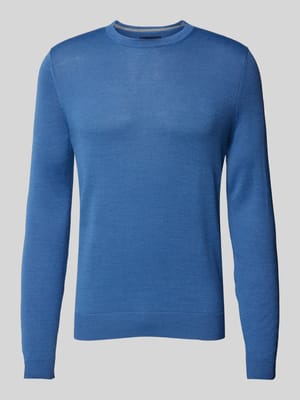 Gebreide pullover met ronde hals Shop The Look MANNEQUINE