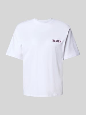 Regular Fit T-Shirt aus Baumwoll-Viskose-Mix Shop The Look MANNEQUINE