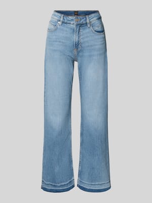 Cropped Jeans aus Baumwoll-Mix Modell 'C-SOFT KICK FLARE1.0' Shop The Look MANNEQUINE