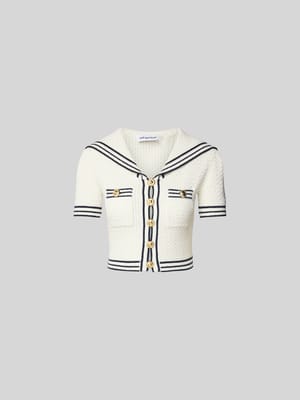 Strickjacke mit Knopfleiste Shop The Look MANNEQUINE