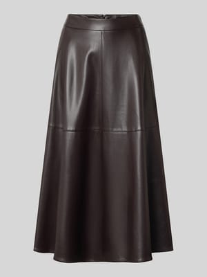 Midirock in Leder-Optik mit Reißverschluss Shop The Look MANNEQUINE