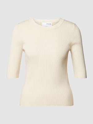 Gebreide pullover met 1/2-mouwen, model 'MALA' Shop The Look MANNEQUINE