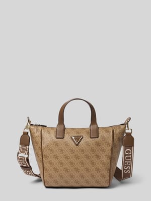 Tote Bag mit Allover-Logo-Print Modell 'Follie' Shop The Look MANNEQUINE
