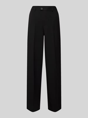 Straight Fit Bundfaltenhose mit Viskose-Anteil Modell 'TEXAS' Shop The Look MANNEQUINE