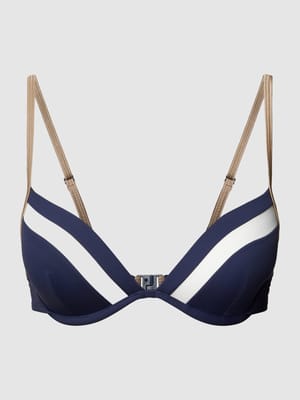 Top bikini z paskami w kontrastowym kolorze model ‘TAYRONA’ Shop The Look MANNEQUINE