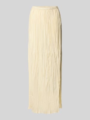 Długa spódnica z mieszanki wiskozy z fakturowanym wzorem model 'THEA' Shop The Look MANNEQUINE