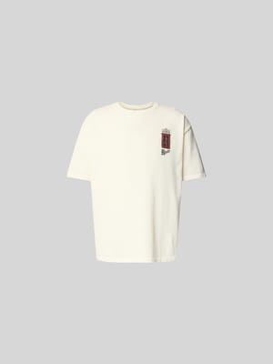 Regular Fit T-Shirt mit Label-Print Shop The Look MANNEQUINE