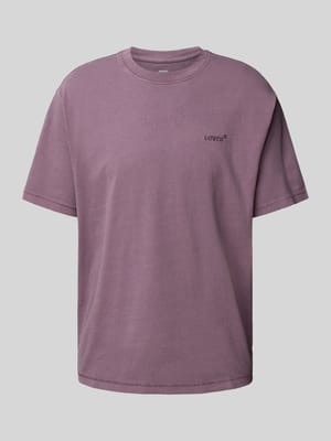 T-shirt met labelstitching Shop The Look MANNEQUINE