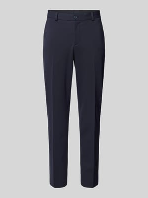 Slim fit pantalon met achterzakken, model 'DELON' Shop The Look MANNEQUINE