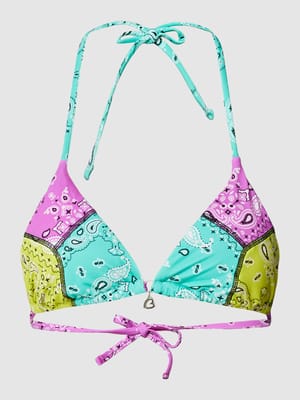 Bikini-Oberteil mit Allover-Muster Modell 'THELIO' Shop The Look MANNEQUINE