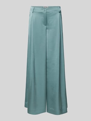 Wijde broek met bandplooien, model 'IXIE' Shop The Look MANNEQUINE