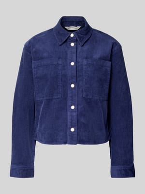 Bluzka koszulowa z listwą na zatrzaski model ‘Arcelle’ Shop The Look MANNEQUINE