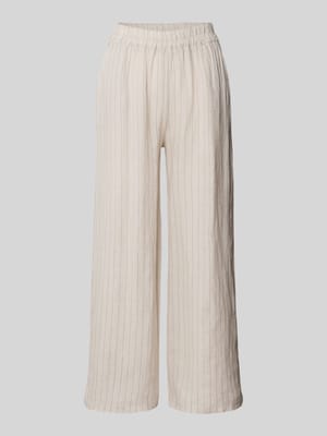 Leinenhose mit elastischem Bund Shop The Look MANNEQUINE