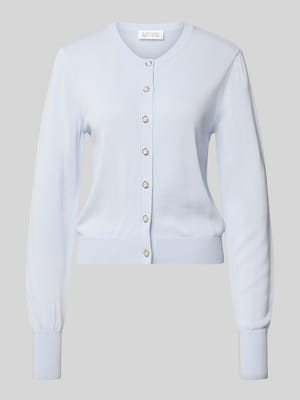 Cardigan aus Lyocell-Mix mit Rundhalsausschnitt Modell 'ARABELLA' Shop The Look MANNEQUINE