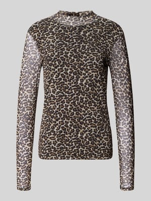 Bluzka z długim rękawem i stójką model ‘ERICA’ Shop The Look MANNEQUINE