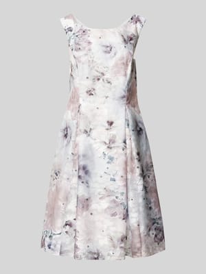 Sukienka koktajlowa o długości do kolan z kwiatowym wzorem Shop The Look MANNEQUINE