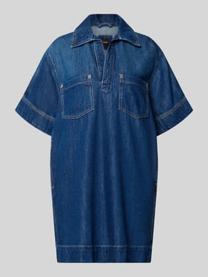 Regular-Fit Jeanskleid aus Baumwoll-Mix mit Lyocell-Anteil Shop The Look MANNEQUINE