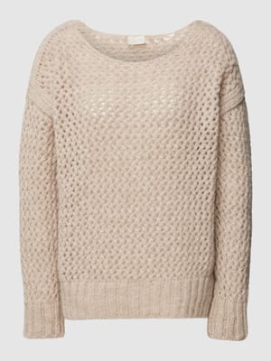 Strickpullover mit Rundhalsausschnitt Shop The Look MANNEQUINE