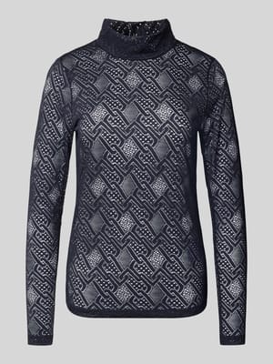 Semitransparentes Longsleeve aus Baumwoll-Kaschmir-Mix Shop The Look MANNEQUINE