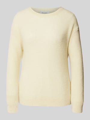 Gebreide pullover met ronde hals Shop The Look MANNEQUINE