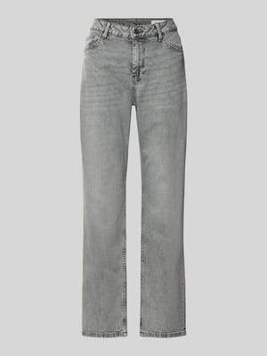 Straight Fit Jeans aus Baumwoll-Mix Modell 'KAROLIN' Shop The Look MANNEQUINE