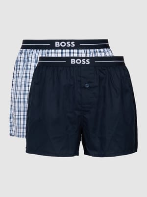 Boxershort met labeldetail in een set van 2 stuks Shop The Look MANNEQUINE