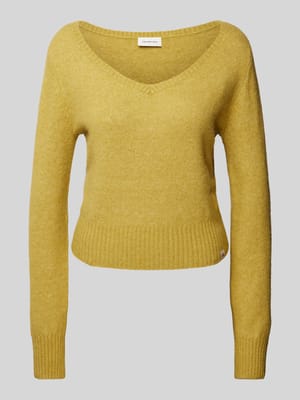 Strickpullover mit V-Ausschnitt Shop The Look MANNEQUINE