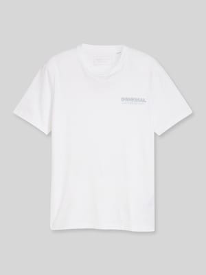 t-shirt o kroju regular fit z czystej bawełny Shop The Look MANNEQUINE