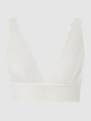 Biustonosz typu bralette z ażurowej koronki  Shop The Look MANNEQUINE