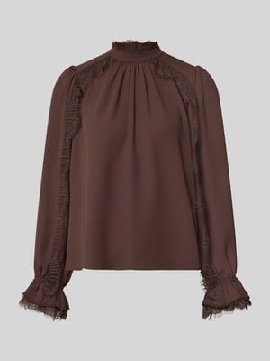 Regular fit blouse met kant Shop The Look MANNEQUINE